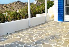 Complex of Cycladic traditional houses